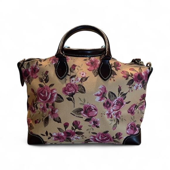 Dooney & Bourke Pink Floral Shoulder Bag - Picture 2 of 11